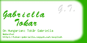 gabriella tokar business card